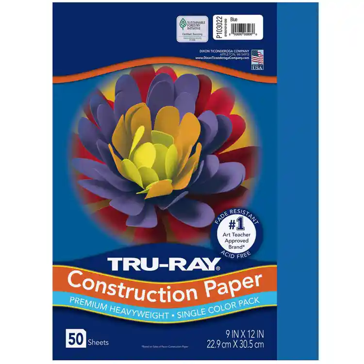 Tru-Ray® Construction Paper,  9" x 12"