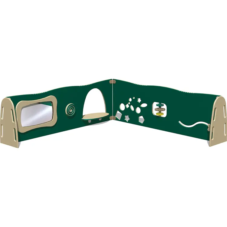 Learn-a-Lot Station and Sensory Wall, Natural, 2 Panel