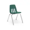 Virco® Desk & Chair Set 14", Forest Green