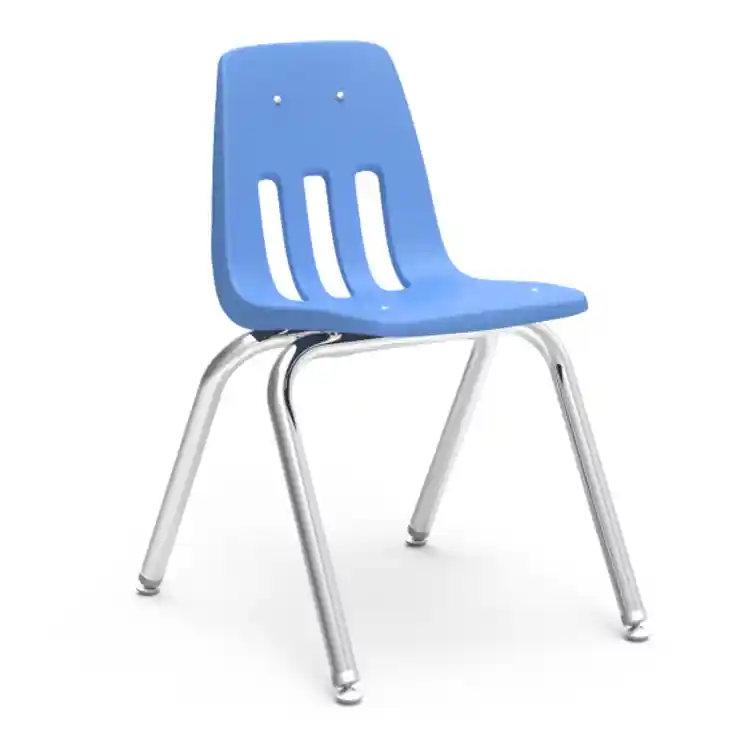 Virco® Desk & Chair Set 16", Sky Blue