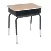 Virco® Solid Plastic Open-Front Desk