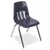 Virco® V9000 Chairs, Navy Blue, 18"