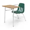Virco® Combo Desks, Rectangle Top, Forest Green