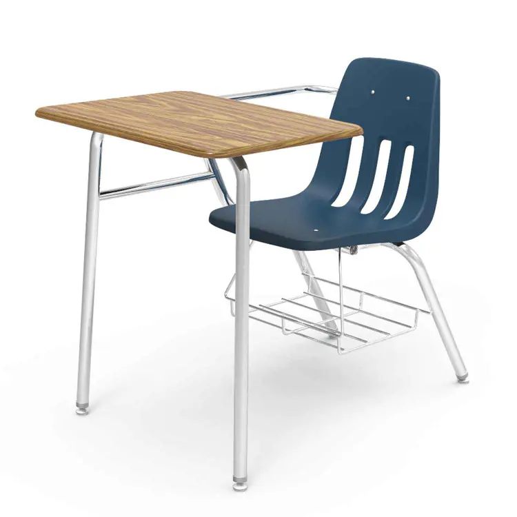 Virco® Combo Desks, Rectangle Top, Navy Blue