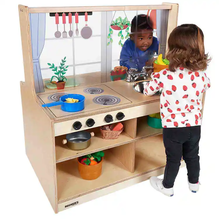 Becker's Sunny Day Double-Sided Toddler Kitchen