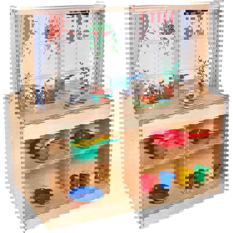 Becker's Sunny Day Double-Sided Toddler Kitchen