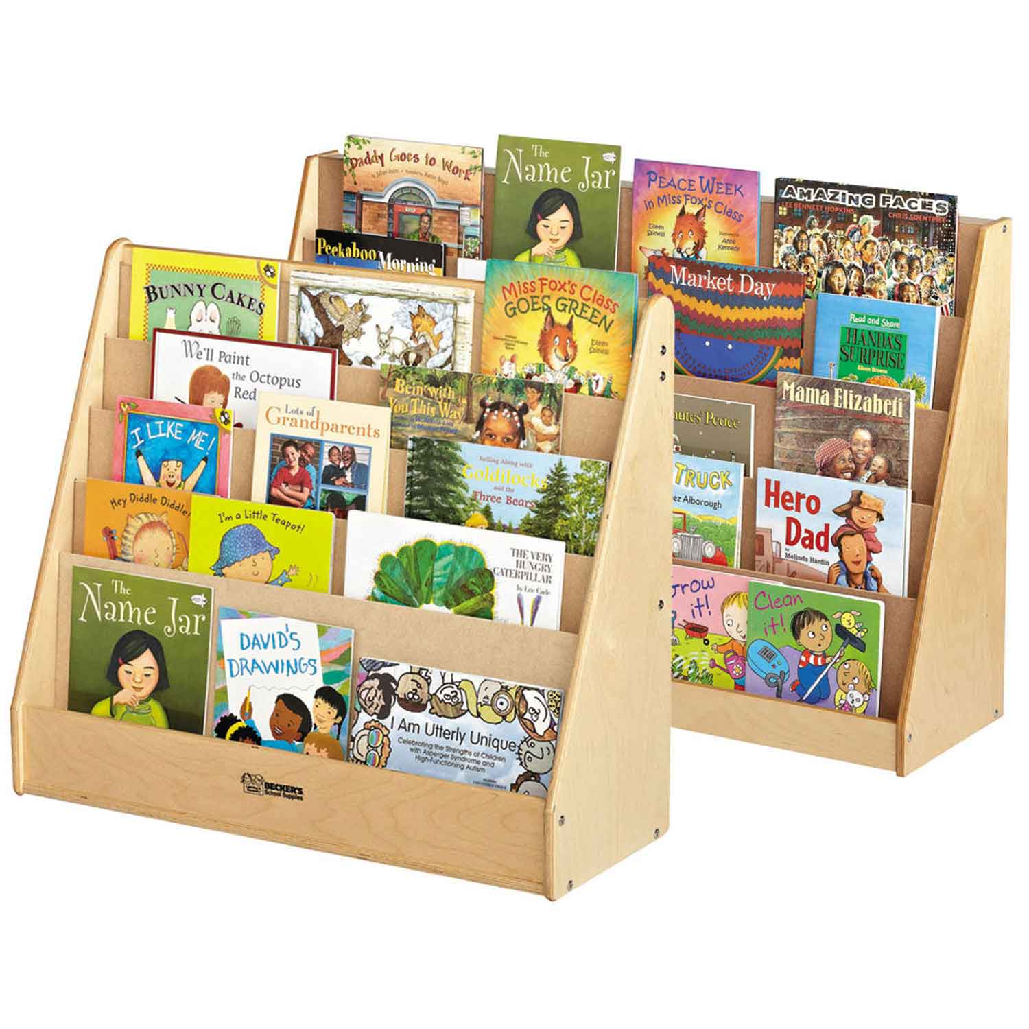 HOMESMITHS Primary Kids Book Rack Bookshelf Comic Storage 4 Tiers Shelf  Perfect for Home Kindergarten PlaySchools Homeschooling Color Book  Organizer