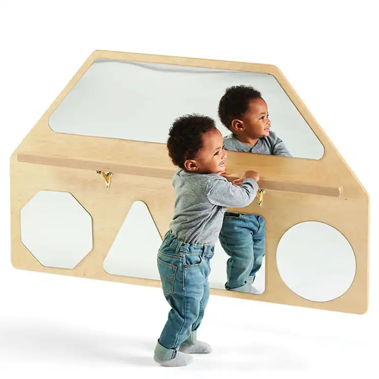 Wall Mirror Shapes with Pull-Up Bar, Hidden Hardware