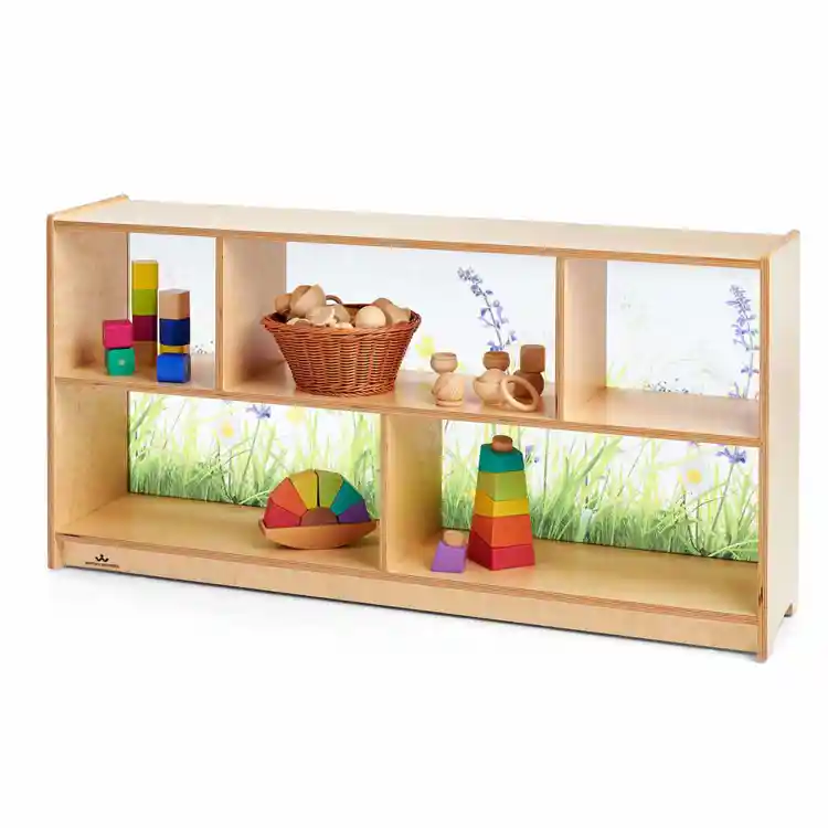 Nature View Acrylic Back Storage Cabinet 