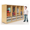 8-Section Coat Locker with Trays