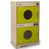 Contemporary Washer & Dryer Set, Natural/Lime