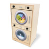 Contemporary Washer & Dryer Set, Natural