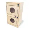 Contemporary Washer & Dryer Set, Natural