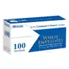 White Envelopes, 6¾" x 3-5/8", 100 per box