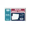 White Index Cards, 5" x 8", Ruled