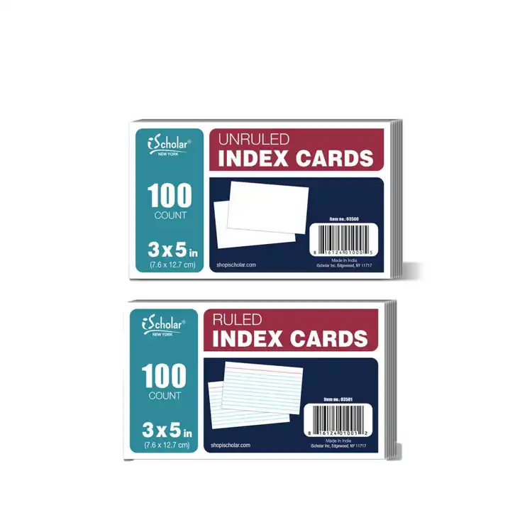White Index Cards