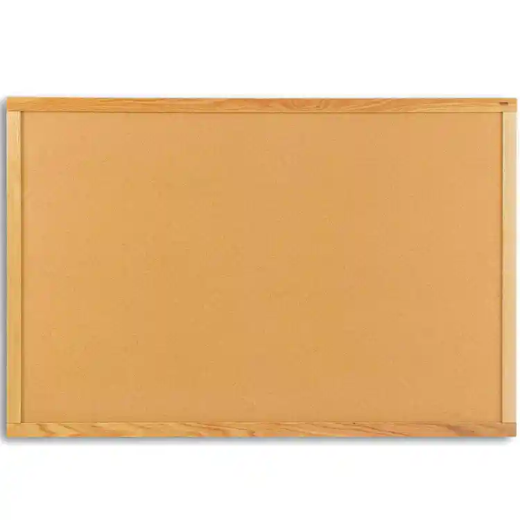 Standard Cork Bulletin Boards, 4' x 6', Oak