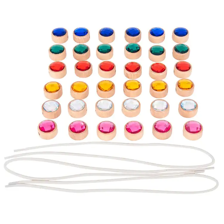 Wooden Lacing Jewels