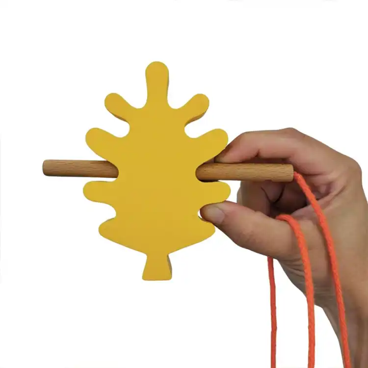 Wooden Lacing Leaves