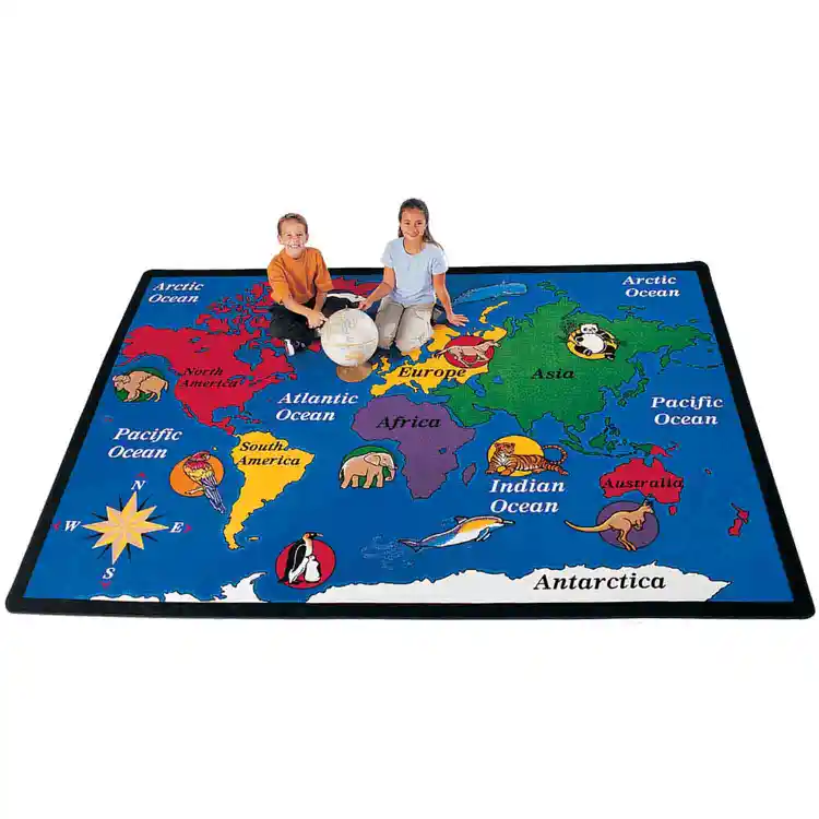 World Explorer Classroom Rug