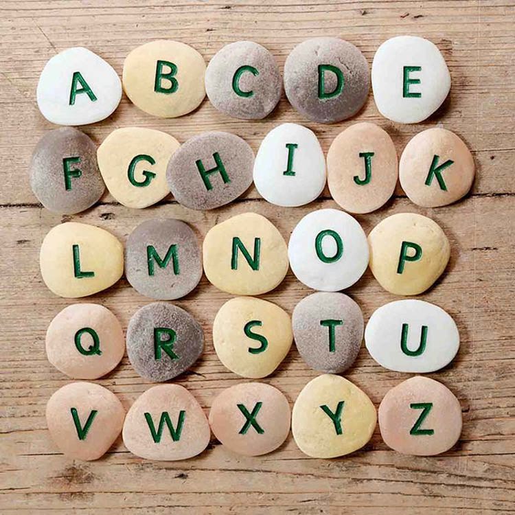 Alphabet Pebbles, Uppercase