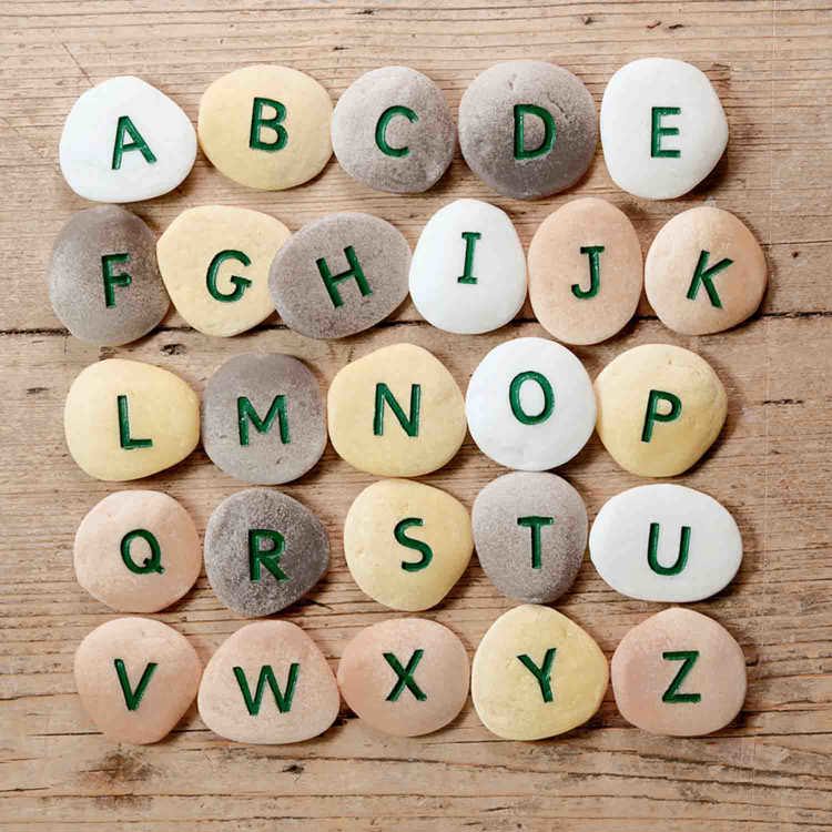 Alphabet Pebbles, Uppercase