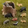 Tree Stump & Forest Animals Set