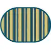 Yipes Stripes Rug, Oval 7'8" x 10'10"