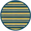 Yipes Stripes Rug, Round 7'7"
