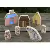 Fairy Tale Wooden Character Set, The Three Little Pigs