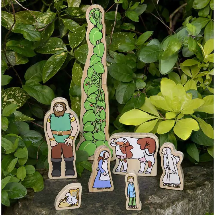 Fairy Tale Wooden Character Set, Jack & The Beanstalk