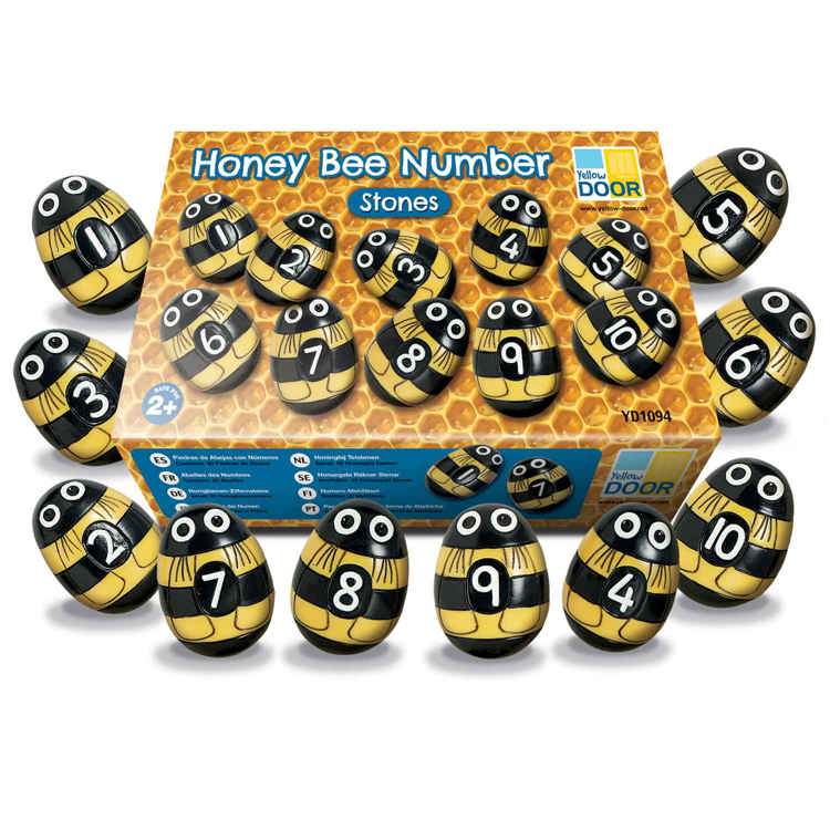 Honeybee Number Stones