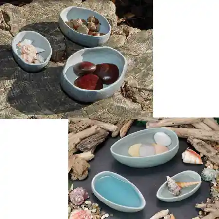 Rustic Bowls & Pourers Set