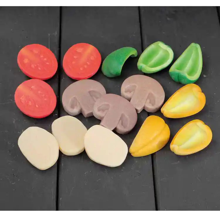 Sensory Play Stones, Pizza Toppings