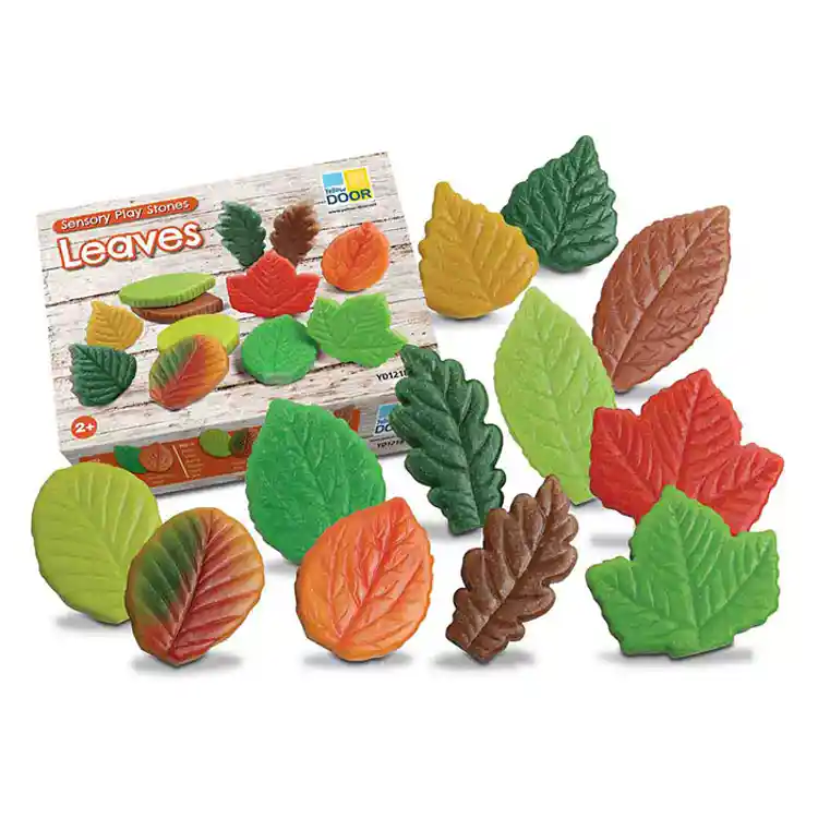 Sensory Play Stones, Leaves