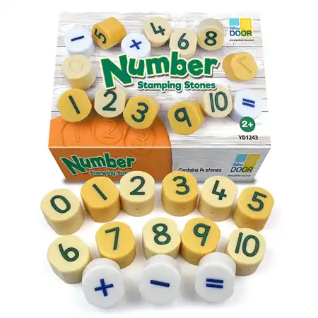 Number Stamping Stones