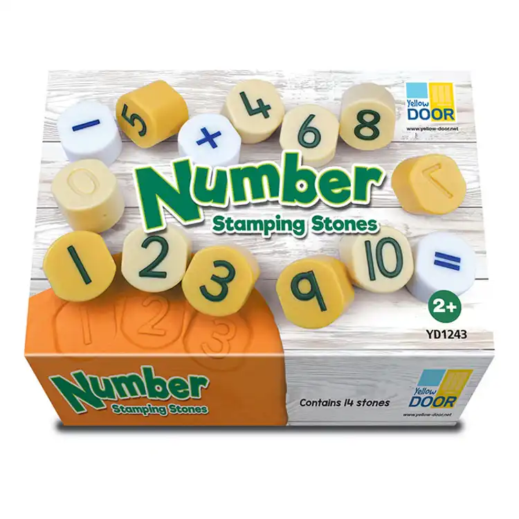 Number Stamping Stones