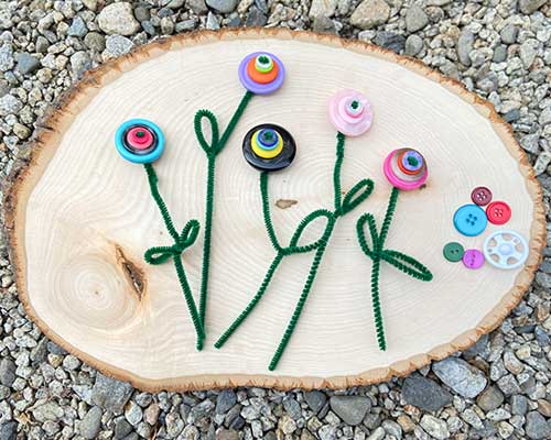 Button Flowers Art Activity