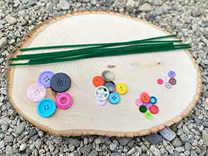 Button Flowers Process Art Activity