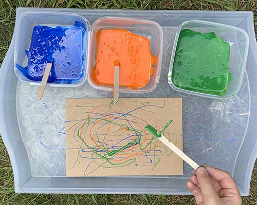 Colorful Glue Creations Art Activity