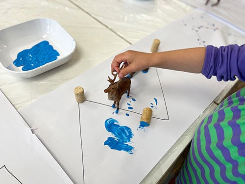 Pre-Writing Painting Process Art Activity
