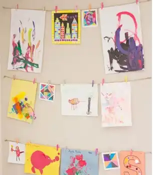 Handing art display at home