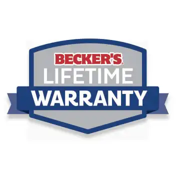 Becker's Lifetime Warranty Badge