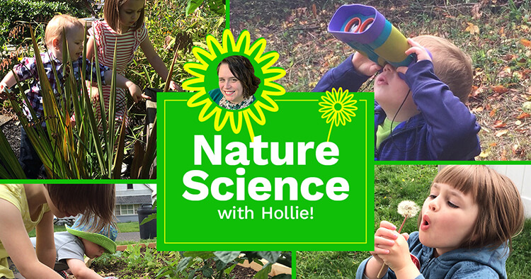 Children exploring nature with Becker's Nature Science Weebinars