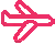 Pink airplane