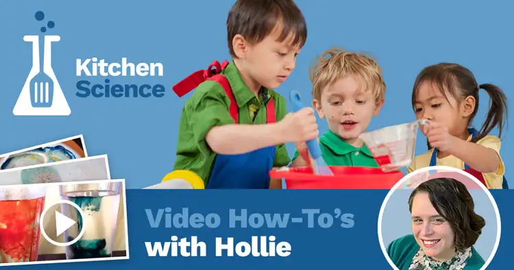 Kitchen Science Videos Preschool Children mixing in large bowl