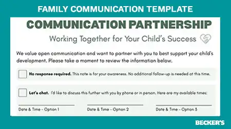 Family Communication Template