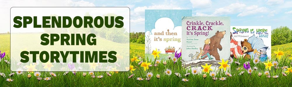 Splendorous Spring Storytimes Webinar Banner